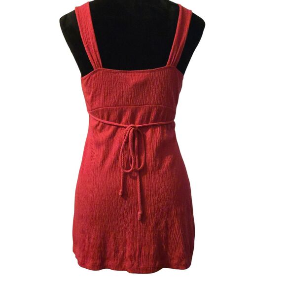 Y2K Self Esteem Top M Pink Smocked Baby Doll Gauzy Stretchy 90's - Picture 2 of 9